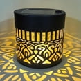 thumbnail image 2 of Luces Solares de Metal para Cercas con Patrón de Mandala Decorativo, Decoración para Terrazas y Patios, 2 of 7