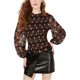 thumbnail image 1 of JOA Blusa con mangas tipo blusón para mujer, negro, XS, 1 of 1