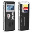 thumbnail image 2 of Digital Voice Activated Recorder with Playback Player Sound Recorder Professional Mini Flash ,Portable, 2 of 5