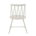 thumbnail image 6 of Weston Home Lydford Zigzag Low Back Windsor Classic Dining Chairs, Set of 2, White, 6 of 7