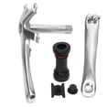 thumbnail image 1 of VIARON Brazo De Manivela De Bicicleta Aleación De Aluminio 130 Mm BCD Bicicleta De Carretera Plegable Juego De Bielas De Soporte Inferior HuecoPlata, 1 of 8