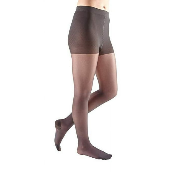 mediven sheer & soft for Women, 20-30 mmHg Panty Closed Toe Compression Stockings, Charcoal, IV-Standard