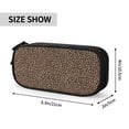 thumbnail image 4 of Goofa Brown Leopard Pattern Big Capacity Pencil Pen Case Office College Large Storage High Capacity Bag Pouch Holder Box Organizer, 4 of 9