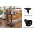 thumbnail image 4 of Newest Modern Tulip Table,Round Dining Table with MDF Top and Steel Base for Kitchen & Small Space,Black, 4 of 13