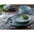 thumbnail image 4 of Sango Kaya 16-Piece Ceramic Dinnerware Set with Round Plates and Bowls, Blue, Service for 4, 4 of 15