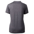 thumbnail image 3 of Women's Cutter & Buck  Heather Charcoal Jacksonville Jumbo Shrimp Forge DryTec Heathered Stretch Blade Top, 3 of 3