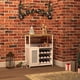 thumbnail image 3 of 3 niveles wine bar gabinete comes con detachable wine rack almacenamiento space glass holder y mesh door in blanca para kitchen sala de estar y bar, 3 of 8