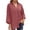 Red, variant on Tuphregyow Women's Tops Classic V Neck Fashion Loose Outwear New Style Trendy Breathable Solid Lightweight Slouchy Half Sleeve Blouse Button Down Leisure Tops Pink XL
