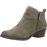 Lucky Brand Basel Almond-Toe Ankle Booties Olive Night (7, Olive Night)