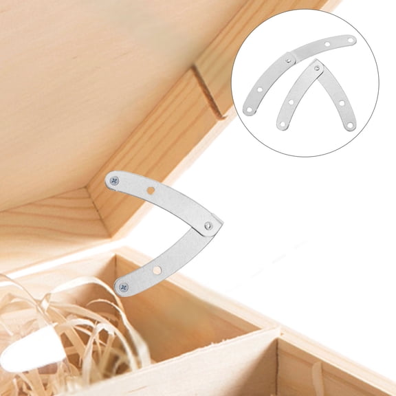 10Pcs Lid Support Hinges Replaceable Hinges Box Cabinet Support Hinges Universal Parts