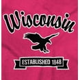 thumbnail image 2 of Wisconsin Cute Bald Eagle Souvenir Plus Size Crewneck Graphic Tee Shirt Brisco Brands 5X, 2 of 3
