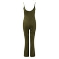 thumbnail image 6 of Womens Jumpsuit Spaghetti Straps Neck Bodycon Full Length Casual Unitard Playsuit Date Night Rompers, 6 of 6