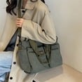 thumbnail image 2 of Female Large Capacity Corduroy Tote Bag New Korean Style Fashion Women Shoulder Crossbody Bag Worker Commuter Tote Handlebag, 2 of 6