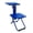 BLUE, variant on CNV Portable Outdoor Sketching Chair with Integrated Folding Desk, Lightweight Travel Training Seat for Artists and Students, Compact X-Frame Picnic Chair for Outdoor Office and Fieldwork, Black