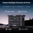 thumbnail image 5 of OUPES 2400W/2232Wh Exodus 2400 Lite Portable Power Station+240W Solar Panel, Solar Generator,0-80% Charging in 1.2 Hr, 20ms UPS,140W USB-C, LiFePO4 Battery for Home Backup, Power Outages, and Camping, 5 of 10