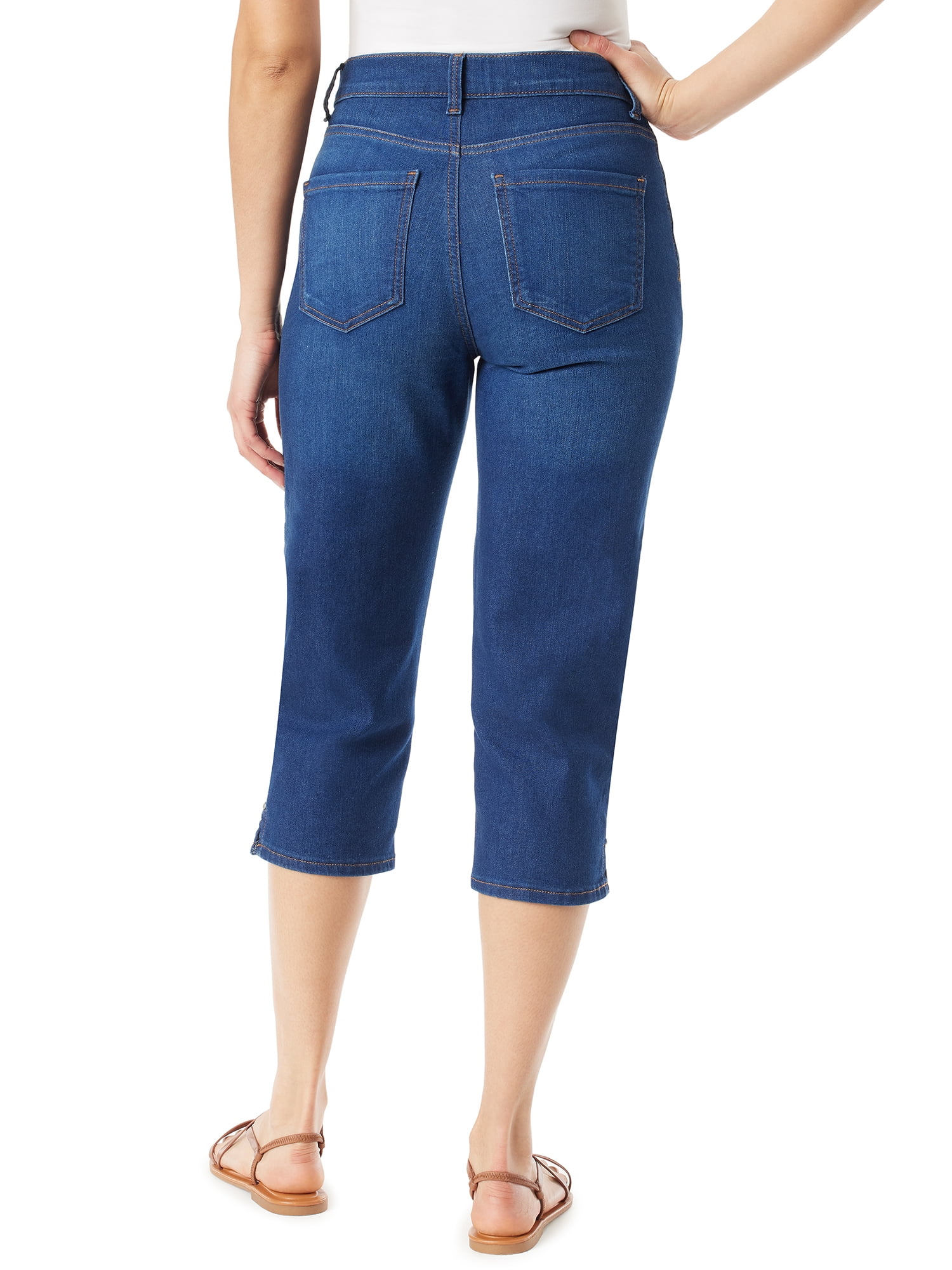 Gloria Vanderbilt Women's and Plus High Rise Amanda Capri, 21\
