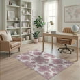 thumbnail image 2 of ODIKA Vintage Ditsy Field Scroll Distressed Border Botanical Pink Boho Refined Non-Slip Chair-Friendly for Home Office, Gaming Room, Under Desk, 2 of 7