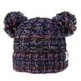 thumbnail image 4 of Minnieouse Gorro y esponjoso con bolas de pompones, tocado a la moda, gorros de buena retención de calor, hermoso regalo para niños, naranja, Naranja Púrpura Negro 5piezas Minnieouse CBP255439, 4 of 4