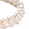 thumbnail image 5 of 6 strand Natural Cultured Freshwater Pearl Beads Strands Round Antique White 7~8x6~7mm Hole: 0.6mm 25pcs/strand 7.68 inch(19.5cm), 5 of 6