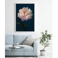 thumbnail image 2 of IDEA4WALL Framed Canvas Art Wall Decor A Pink Chinese Peony with Black Background Floral Flower Photography Realism Romantics Closeup Relax/Calm for Dorm Home Office - 24"x36", 2 of 4
