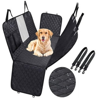 Premium Hammock Dog Car Seat Cover for Trucks with Mesh Window for Stress Free Travel, Heavy Duty, Waterproof and Scratchproof Pet Seat Cover Backseat