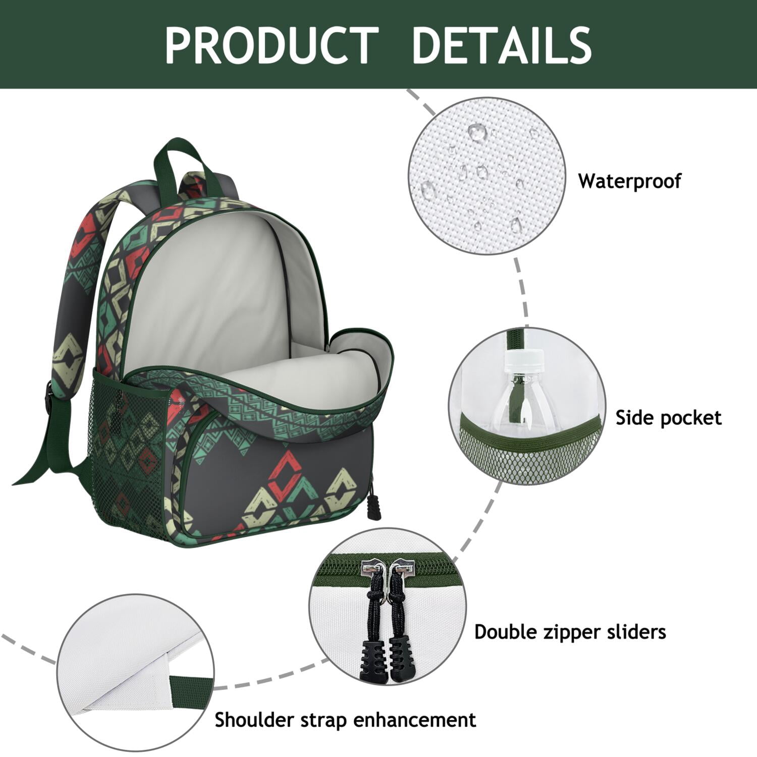 Farmhouse Rustic Cow Print Backpack - Waterproof & Ergonomic for Students - Durable, Spacious & Comfortable Wear