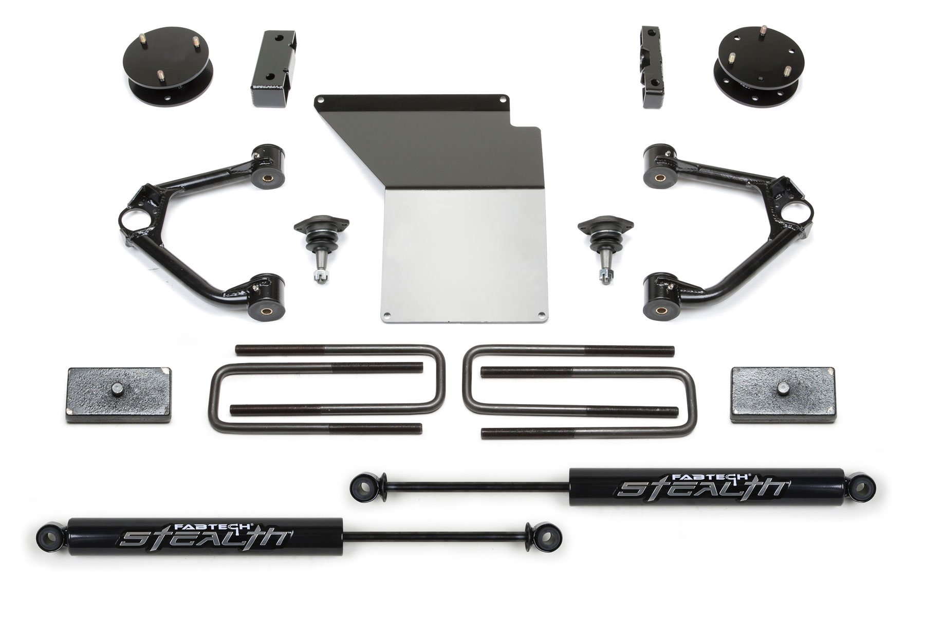 Fabtech K1070m Budget Lift System W/Shock Fits 14 18 Fits/For Sierra 1500 Fits select: 2015-2018 CHEVROLET SILVERADO, 2014 CHEVROLET SILVERADO K1500