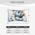 thumbnail image 3 of Fotbe Watercolor Snake Pillow Cases - Envelope Closure - Luxury, Extra Soft, Cooling Pillow Covers - Wrinkle, Fade, Stain Resistant-20"x30", 3 of 8