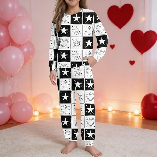 TaTaai Unisex DIY Hand Graffiti Colorable 2-Piece Outfit, Valentine's Day Gift, Coloring Top Pants Set, All Season Wear Gift