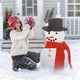 thumbnail image 1 of Juguete de Navidad Set de 13 piezas Snowman Dressing, Botón de madera, Sombrero de tubo, bufanda roja, Sombrero pequeño, Accesorios de decoración navideña, para hogar, fiestas, decoración de, 1 of 9