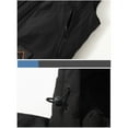 thumbnail image 6 of USNSM Men's Softshell Vest Windproof Lightweight Hooded Vest Outerwear with Zipper Pockets, Sleeveless Jacket for Sports Black XXXL, 6 of 8