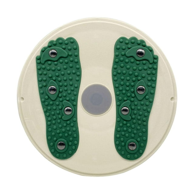 Disco giratorio para cintura, masaje de pies, placa giratoria, tabla de equilibrio para ejercicios de fitness Verde