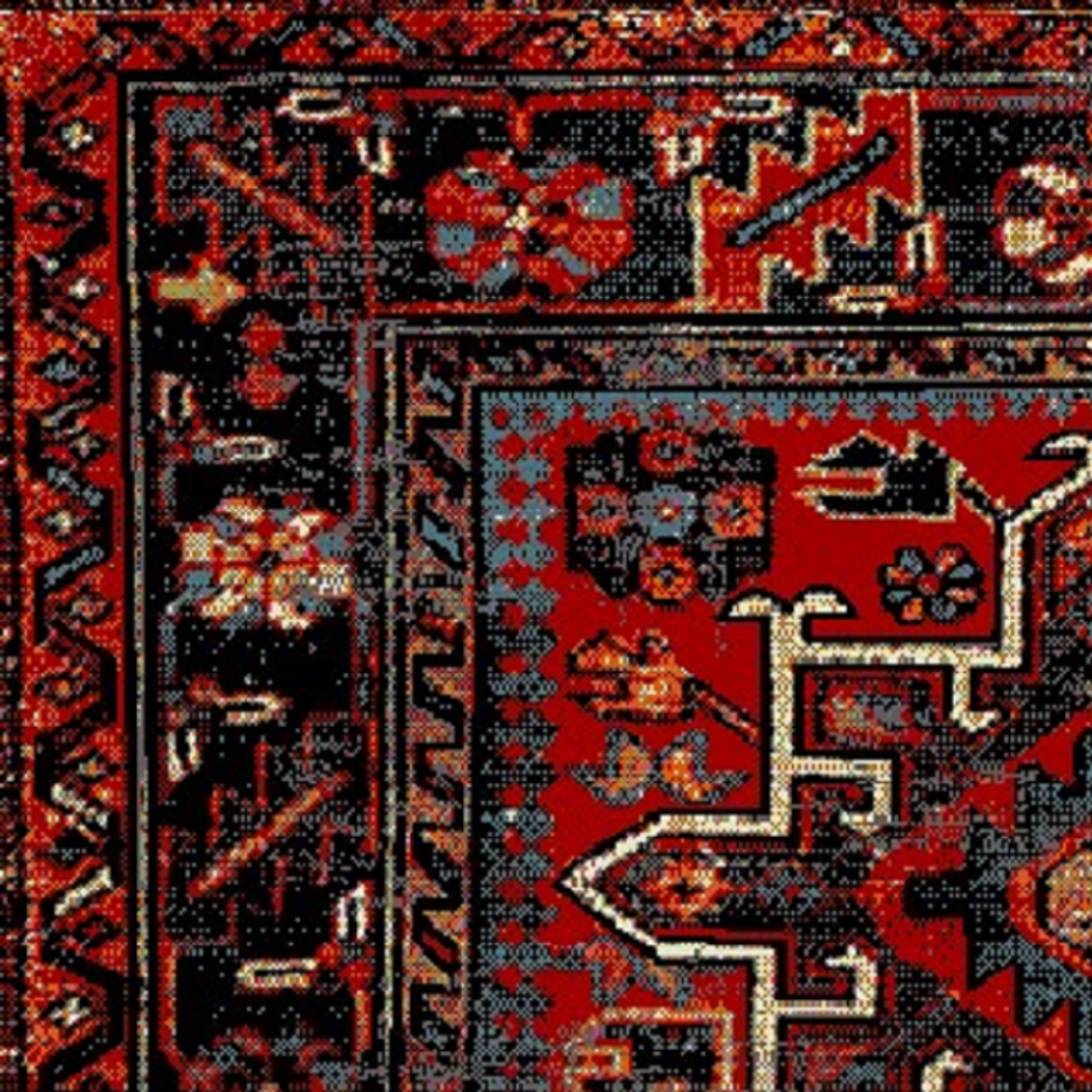 SAFAVIEH Vintage Hamadan Dania Traditional Runner Rug, Red/Multi, 2'3" x 12'