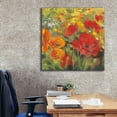 thumbnail image 6 of Epic Graffiti 'Oriental Poppy Field I' by Carol Rowan, Giclee Canvas Wall Art, 37"x37", 6 of 8