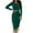 Green, variant on Scyoekwg 2 Piece Outfits for Women Short Slim Crewneck Long Sleeve Tops Temperament Waist Wrap Hip Skirt Two-piece Set Loose Casual Comfortable Fashion Fall Outfits Solid Color Outfits (Green,M)