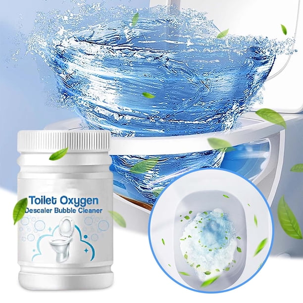 Purificador de oxígeno activo para inodoro en polvo | Potente desodorante quitamanchas | Fórmula de limpieza profunda | Ingredientes ecológicos | Aroma fresco | Fácil de usar | 1 Paquete
