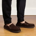 thumbnail image 6 of Zizor Mens Comfy Moccasin Slippers Drop Heel Memory Foam House Shoes Suede Loafer Slippers, 6 of 6