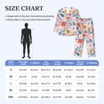 thumbnail image 4 of Yiaed Floral Ditsy Print Men’s Pajamas Set - Long Sleeve Button Down Sleep Shirt and Pajama Bottoms Sleepwear Set Mens Pjs Sets Men's Pajama Bottoms-Small, 4 of 7