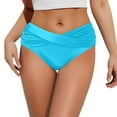 thumbnail image 1 of Women's Bikini Bottom Front Swimsuit Ruched Bathing Suit Bottoms, 1 of 5