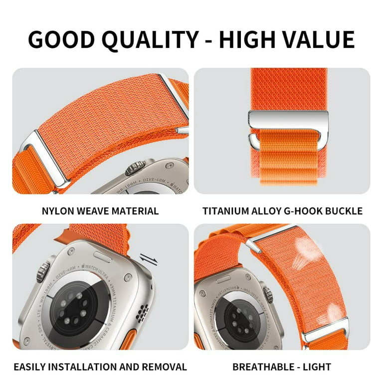 Apple Watch Ultra Titanium 49mm Cellular Polarstern Alpine Loop Medium  MQFR3FD/A, Smartwatch, watch bands, Mobile phones