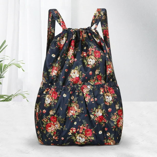 Sac à Dos à Cordon Pliable Grande Capacité avec Séparation Humide et Sèche