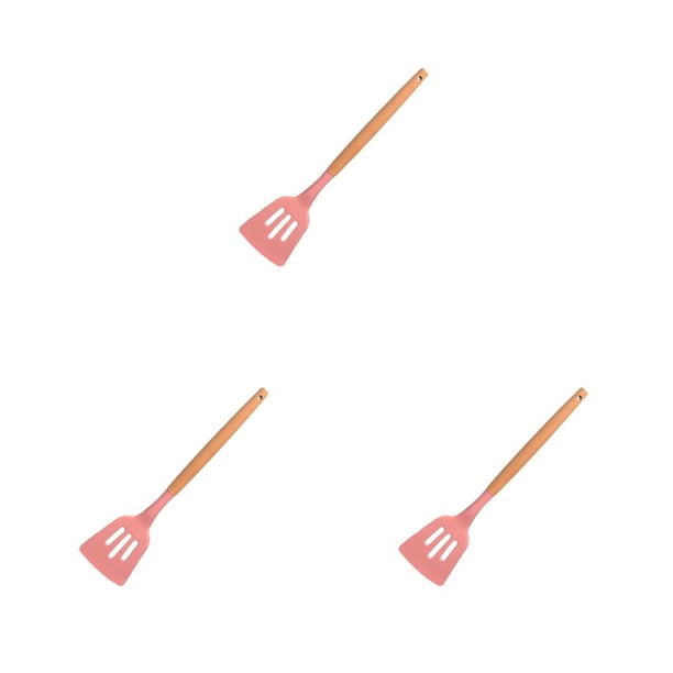 Bewildely Kitchen Turner Long Handle Handheld Spatula Baking Tools Food Stirring Restaurant Non-stick Household Kitchenware Mixing Type1