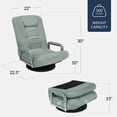 thumbnail image 2 of Silla Gamer Best Choice Products Giratoria Plegable Verde Salvia, 2 of 9