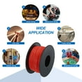 thumbnail image 5 of Uxcell 20 Gauge Silicone Wire 20AWG Electrical Wire Stranded Tinned Copper High Temp Hookup Spool 49.2ft Red, 5 of 7
