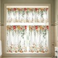 thumbnail image 4 of 2D Printed Kitchen Curtains, 24" Short Washable Window Valances, Decorative Half Curtain Panels for Sink, Bathroom & Cafe Styling, Light Filtering Privacy Drapes​, C, 4 of 5