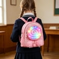 thumbnail image 5 of Holographic Sequin Backpack Lightweight Adjustable Straps Multi Color Elementary School Bookbag, 5 of 9