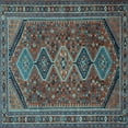 thumbnail image 1 of Ahgly Company Indoor Square Persian Light Blue Traditional Area Rugs, 4' Square, 1 of 4