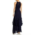 thumbnail image 4 of Aqua NAVY Women's Chiffon Layered Ruffle Gown, US 8, 4 of 4