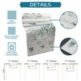 thumbnail image 7 of Table Runner Green Eucalyptus Leaf Table Decoration for Kitchen Dinning Starfish Shell Table Decoration for Indoor Outdoor Party Wedding Decor 13x90inch, 7 of 7
