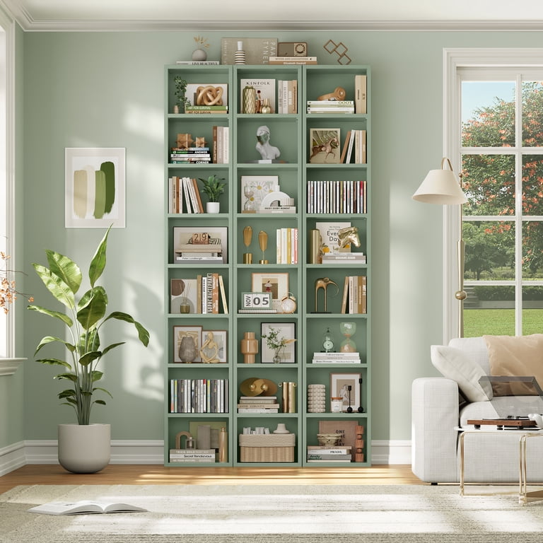 Homfa, Media Tower, 8-Tier CD DVD Storage, Green, Adjustable
